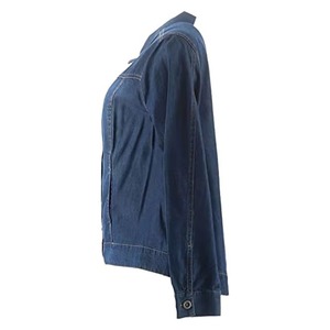 Chaqueta Vaquera para Mujer, Estilo Casual, de Algodón, Transpirable y Cómoda para Uso Diario, Fabricante y Proveedor OEM - Product Image 6