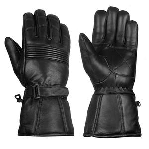 Gants de moto Samroz Sports en cuir véritable, respirants, écologiques, compatibles avec les écrans tactiles, antidérapants, pour hommes, toutes saisons - Product Image 1