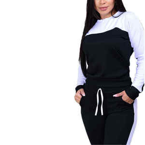 Wholesale Two-piece Custom Streetwear Plus-size Women's Winter Sportswear Set 220g 100% Cotton Casual Regular Fit Hoodie - Product Image 6