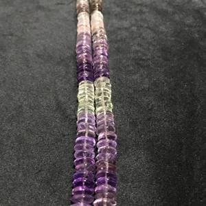 Cuentas de Piedra Rondelle Sueltas Semipreciosas 100% Naturales con Certificación IGI, 8-9mm, Grado AAA, Multicolor, Gemas Vivaaz con Efecto Fuego para Joyería - Product Image 5