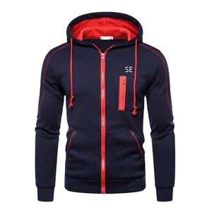 เสื้อฮู้ดซิปหน้าสำหรับผู้ชาย,ซิปหน้ามีฮู้ดแบบกำหนดเองขนาดใหญ่พิเศษดีไซน์โลโก้ Hoodi ปี2025 - Product Image 2