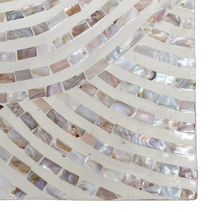 โต๊ะฝังมุกด้านข้างหรูหรา,โต๊ะพับเก็บได้ลายตารางแขวนเสื้อที่ทันสมัย - Product Image 3