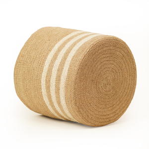 Panier de rangement rond en jute tressé à la main, écologique, couleur naturelle, pour plantes et organisation domestique - Product Image 4