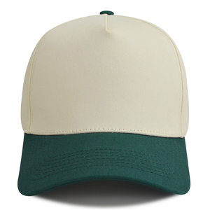 Casquettes de baseball personnalisées en gros, casquettes de sport ajustables, casquettes trucker beige et vertes, casquettes de baseball unies vierges en polyester/coton, lot de quatre - Product Image 2