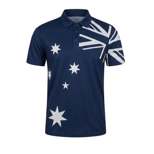 Conjunto de Camiseta Polo y Pantalones Cortos con la Bandera de Australia para Hombre, Ekin Impex, Secado Rápido, Tejido de Punto, Ropa Casual de Verano, Compra al por Mayor Conjuntos de Verano para Hombre - Product Image 3