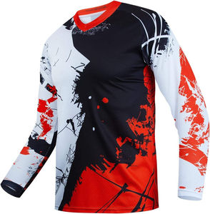 Combinaison de motocross pour homme, manches courtes, confortable, respirante, % polyester, logo personnalisé, nom d'équipe personnalisé, taille personnalisable - Product Image 1