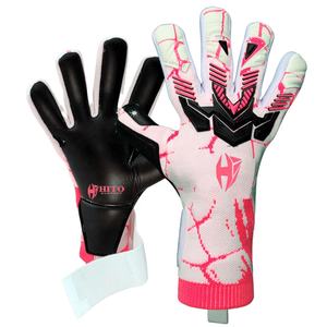 ถุงมือผู้รักษาประตูแบบสั่งทำจากโรงงานโดยตรง ฝ่ามือด้านหน้าทำจากยางลาเท็กซ์เยอรมันหนา 4 มม. ด้านหลังแบบซับลิเมชั่นและหุ้มหัวแม่มือด้วยยางฉีด - Product Image 6