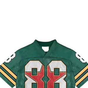 Camiseta de Fútbol de Malla Verde Unisex de Manga Corta con Número 8, Transpirable, Anti-UV, de Poliéster que Absorbe la Humedad, Ropa Deportiva para Equipos - Product Image 5