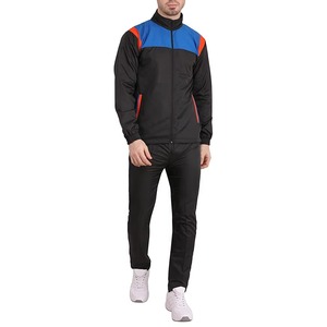 Custom Logo 100% Polyester Lightweight Athletic Fit Men's Tracksuit Color Block Sports Jacket <b>Pants</b> Hooded Tracksuits For Men - Product Image 1