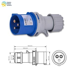 ปลั๊กอุตสาหกรรม CEE คุณภาพสูง 32A 220-250V 2P+E IP44 พร้อมหัวต่อไฟฟ้า 6 ขา สำหรับใช้งานในอุตสาหกรรม - Product Image 4
