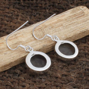 Pendientes de Fluorita Natural Redondos al por Mayor, Pendientes de Plata de Ley 925 con Piedras Preciosas para Mujer, Joyería Fina a Precio de Fábrica - Product Image 6