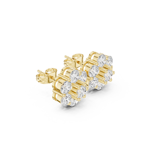 Women Rapper Jewelry 925 Sterling Silver Luxury Moissanite GEM Romantic <b>Heart</b> <b>Earrings</b> Fine Jewelry Pass Tester - Product Image 5