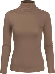 Abbigliamento da Club per Primavera e Autunno, Top a Collo Alto in Tessuto Pettinato Tinta Unita, Vestibilità Slim per Donne, Magliette Casual in <span class=keywords><strong>Cotone</strong></span> Traspirante - Product Image 2