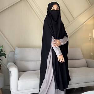 ฮิญาบแบบฝรั่งเศส คีมาห์ ซาฟาเมดินา แบบดั้งเดิมของชาวมุสลิม สวยสง่าและเรียบร้อยสำหรับผู้หญิง - Product Image 2