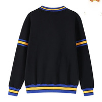 Sweat-shirt d'hiver unisexe en chenille avec lettres grecques Sigma Gamma Rho, noir, or, bleu, rayé, avec poche, col rond, en polyester/coton