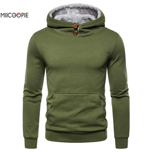 Sweat-shirt à capuche pour homme, couleur unie, en coton molletonné, coupe classique, décontracté, pour l'hiver, rouge BRG, sweats à capuche et sweat-shirts pour homme - Product Image 4