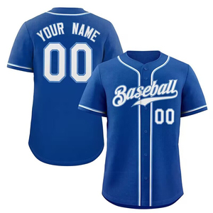 High Performance 100% Polyester Baseball Jersey Breathable Quick Dry Custom Printed Logo Uniform With Pockets - Product Image 4