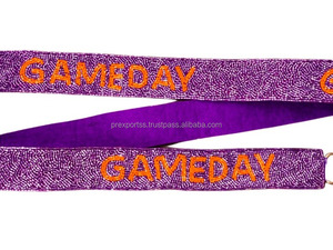 Handmade Beaded Crossbody Strap Custom Letter Shoulder Gameday Purse Replacement Fashionable Eco-Friendly DIY Bag Accessories - Product Image 2