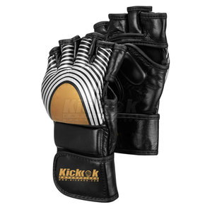 Gants de MMA en cuir de haute qualité avec sangle de poignet réglable antidérapante et fermeture auto-agrippante pour l'entraînement et le combat en arts martiaux unisexe - Product Image 6