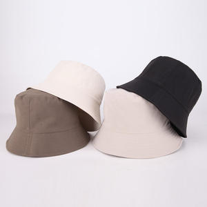 <b>Plain</b> Bucket Hat Soft Lightweight Breathable Fabric Comfortable Unisex Fit Casual Streetwear Outdoor Sun Protection <b>Cap</b> - Product Image 2