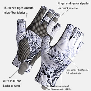 Los Mejores Guantes de Pesca Rabixo Sports Unisex con Logotipo Personalizado, Impermeables, de Cuero, Antideslizantes, con Cierre de Gancho y Bucle, para Todas las Estaciones, para Buceadores - Product Image 6