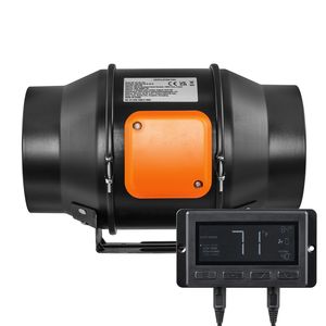 Ventilatore Inline da 6 Pollici con Controllo Temperatura e Umidità, Motore EC Silenzioso da 402 CFM per Ventilazione, Scarico e Raffreddamento - Product Image 1