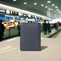 Premium unisexe BiFold vache cuir Nappa voyage mince passeport fait à la main coton Durable RFID Protection longue longueur-cadeau parfait