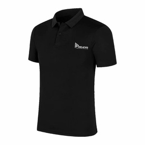 Camiseta de Manga Corta Negra para Hombre de Relevo Industries, Transpirable, de Secado Rápido, Ecológica, de Color Sólido, con Logotipo Termotransferible en la Parte Delantera - Product Image 1