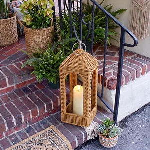 Set of 2 <b>Moroccan</b> Style Metal Lanetern Metal Lanterns Set of 2 Round <b>Decorative</b> Outdoor Indoor Candle Lanterns - Product Image 6