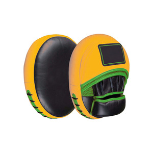 OEM Customized Logo Genuine Leather Neoprene Eco-Friendly Boxing Focus <b>Pads</b> Curved Strike Mitts Shock Absorbing <b>Foam</b> <b>Padded</b> - Product Image 1