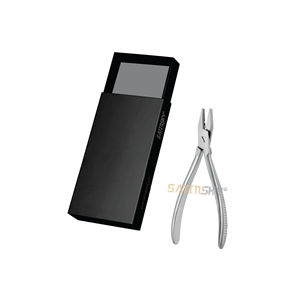 Alicates de punta plana de 18 cm para doblar alambre y instrumentos quirúrgicos ortopédicos, de acero inoxidable - Product Image 1