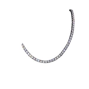 Joyería al por mayor hombres mujeres 5mm 18 pulgadas Hip Hop 925 Plata hielo VVS diamantes Moissanite tenis collar cadena joyería fina personalizada - Product Image 1