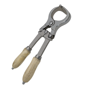 Pinzas de Castración Burdizzo de 12 Pulgadas, Acero Inoxidable, Manual, Sin Sangre, con Mango de Madera, Certificación CE, Veterinaria, Ganadería - Product Image 2
