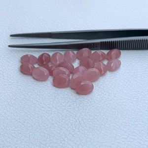 4x6mm Naturel Goyave Quartz À Facettes Ovale Coupe Top Qualité Semi Précieux Pierres Précieuses En Vrac À La Main Pour La Fabrication De Bijoux En Gros - Product Image 1