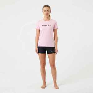 Conjunto de 2 piezas para mujer, camiseta de manga corta de algodón y pantalones cortos por encima de la rodilla, ropa informal para primavera y verano - Product Image 3