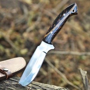 Couteaux tactiques de survie pour la chasse et le camping, qualité supérieure, directement de l'usine UA Supplies, acier au carbone ultra-affûté, pointe clip, Pine Cone - Product Image 1