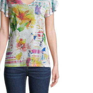 Camisetas de Verano para Mujer, Casuales, con Logotipo Personalizable por Sublimación, 100% Poliéster, de Alta Calidad, Secado Rápido y Transpirables - Product Image 3