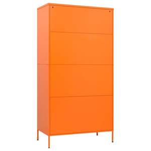 Armario Rectangular Grande de Acero con Recubrimiento en Polvo Naranja - Product Image 5