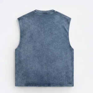 Logo Custom Plus Size Breathable Sporty Gym Fitness Workout Athletic Running Training Muscle Cotton <b>Stringer</b> Crop <b>Vest</b> Tank Top - Product Image 6