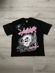 T-shirt Hell Star pour homme, streetwear oversize, haute qualité, 100% coton, t-shirt graphique unisexe, hauts décontractés, vente en gros, commande en gros, faible MOQ - Product Image 5