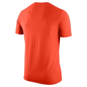 Men's Red Solid Short Sleeve T-<b>Shirt</b> O-Neck Regular Fit Casual Knitted <b>100</b>% Cotton Jersey - Product Image 3