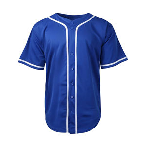 Maillot de softball personnalisé OEM très demandé, respirant, à séchage rapide, pour homme, avec boutons, uniforme d'équipe, nom et numéro - Product Image 3