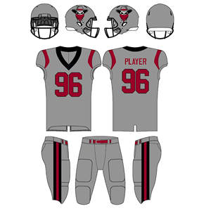 Ropa Deportiva Profesional, Uniforme de Fútbol Americano, Ropa de Práctica, Uniformes de Fútbol Americano, Ropa Deportiva Sublimada - Product Image 3
