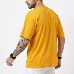 Men's Custom Printed <b>Plain</b> <b>Black</b> Short Sleeve <b>T</b>-<b>Shirt</b> 100% Cotton O-Neck Oversized Casual Jersey Knitted Solid Color - Product Image 5