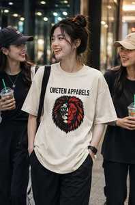เสื้อยืดผู้หญิงฤดูร้อน สีกรมท่า ผ้าฝ้ายนุ่ม สวมใส่สบาย คอกลม ไหล่ตก แขนสั้น ระบายอากาศได้ดี คุณภาพสูง ปรับแต่งได้ ทรงหลวม - Product Image 5