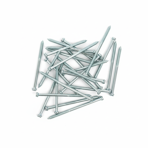 Vis à bois PDC à double extrémité métriques/pouces M6-M12 à tête fendue, filetage partiel, classe 4.8 et 6.8, en acier au carbone zingué DIN - Product Image 1