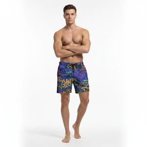 Customized Logo <b>Men</b> Summer Solid Color Beachwear Swim Trunks Beach <b>Shorts</b> With Pockets <b>Men</b> Swim <b>Shorts</b> - Product Image 4