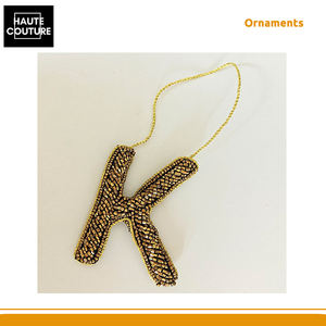 Adornos Festivos Colgantes con Cuentas en Forma de Letra K Bordadas a Mano, Disponibles Ampliamente, Decorados por Ambos Lados, para Decoración del Hogar - Product Image 6