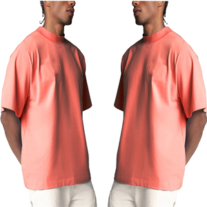 T-shirt en coton uni oversize à épaules tombantes pour hommes, femmes, unisexe, streetwear décontracté, été, doux, respirant, coupe ample, tendance - Product Image 5