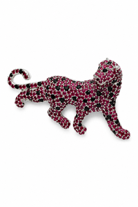 Broche classique en rubis sertie de griffes en argent sterling 92,5 KLSBH-60017 - Product Image 5